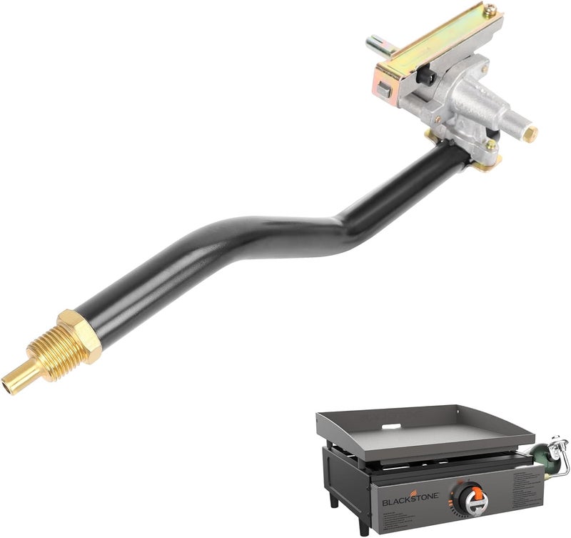 MOASKER Griddle Burner Control Valve Replacement Part for Blackstone 17 Inch Tabletop Grills 1814 1971 2142 2143, Griddle Valve Replacement with Gas Rail, Compatible with Blackstone Grill Valve - Image 1